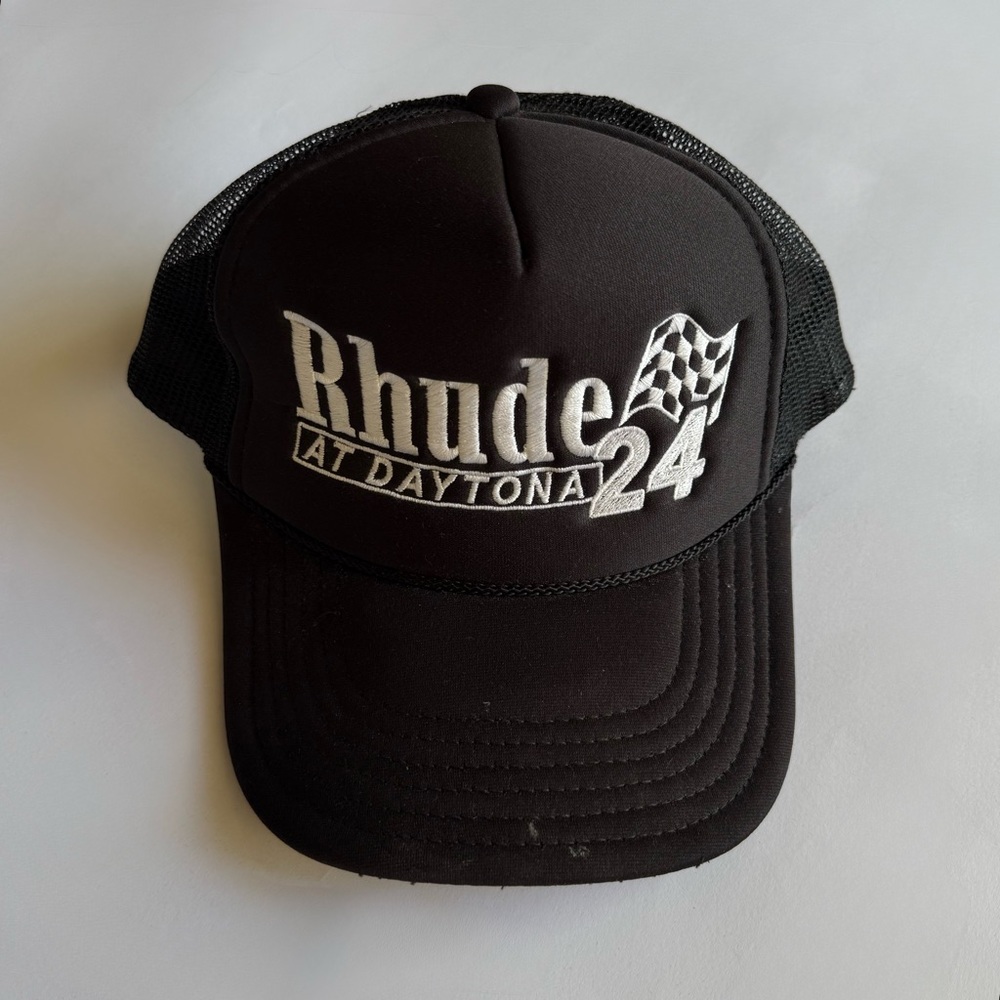 Rhude Black Trucker Hat